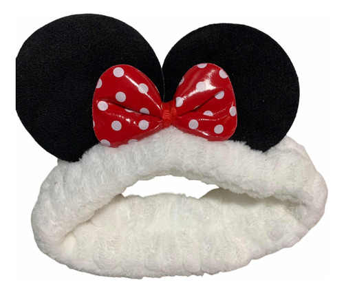 Cintillo Minnie Mouse Niña Diadema Elasticado Peludito