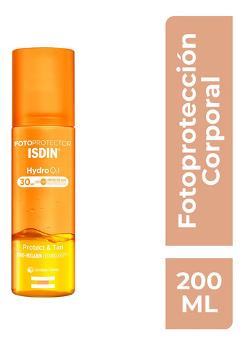 Fotoprotector Isdin Spf 30 Hydro Oil Bifáfico Protege Y Broncea Protector Solar Piel Sensible