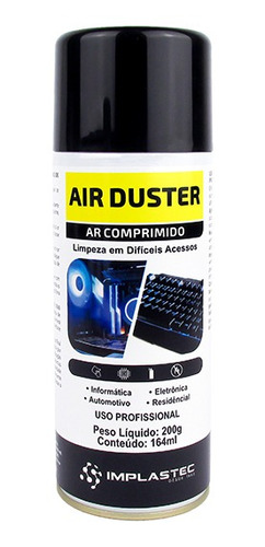 Ar Comprimido Aerossol Implastec Air Duster 200g / 164ml