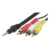 Cable De Audio-video 3 Plugs Rca A 3 Plugs Rca 1.8mt 206-276