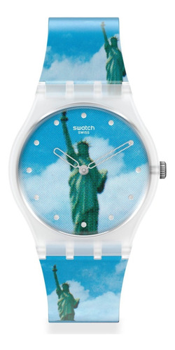 Reloj Swatch Gz351 New York By Tadanori Yokoo C
