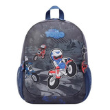 Morral Totto Kross Bolso Infantil Estampado Moto T.s Jardín