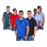 Kit10 Camisa Gola Polo Masculina Cores Sortidas Tecido Piqet