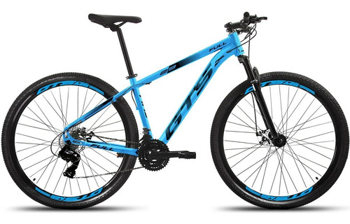 Mountain Bike Gts Feel Full Aro 29 15 24v Freios De Disco Mecânico Cor Azul