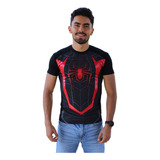 Playera Spiderman Miles Morales Para Hombre De Lícra