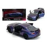 Jada 1:32 2009 Nissan Gt-r (r35) Purple Metallic Pink Slips Color Azul