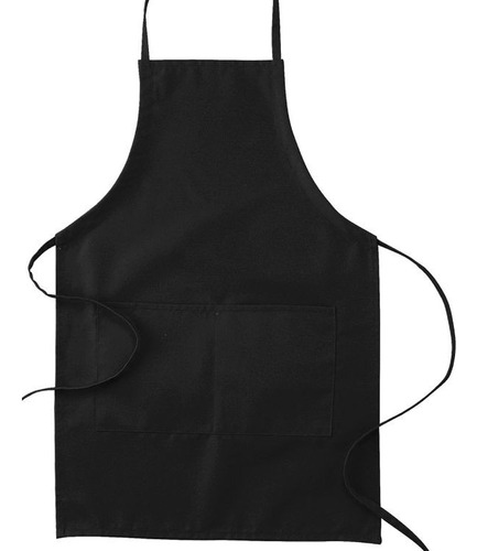 Pechera Negra Impermeable Para Peluquería Barbería O Cocina