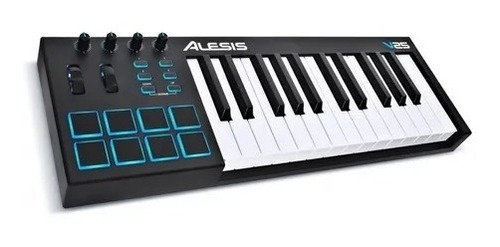 Teclado Controlador Midi Alesis V25 Usb 25 Teclas 8 Pads