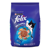 Alimento Felix Megamix Para Gato Adulto Sabor Mix En Bolsa De 1.5kg