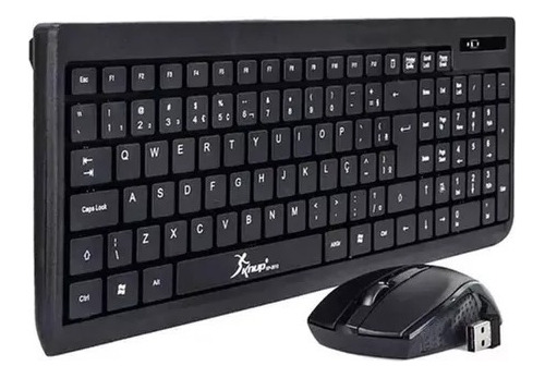 Kit Teclado E Mouse Wireless Sem Fio 2.4ghz Usb Pc/notebook