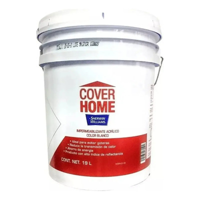 19 Litros Impermeabilizante Terracota Sherwin Williams Cover Acabado Mate | Envío gratis
