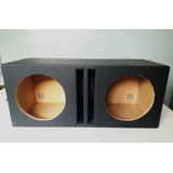 Caja Acustica Mdf Subwoofer Doble 12 Slot Port Litrada