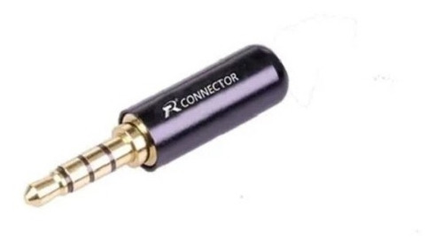 Conector Plug P2 Metal 4 Polos P3 Trrs Fone Microfone