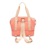 Bolsa Mochila Com Necessaire Coral