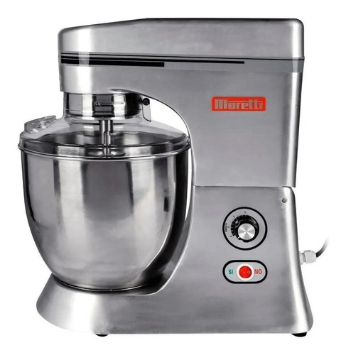 Batidora De Pie Moretti Profesional Mixer-7 Plateada 60 Hz 220 v