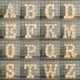 Letras Y Números Led 3d Luces Foco Lampara Decora Abecedario