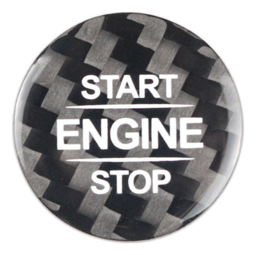 Botón Start-stop En Fibra De Carbono Volkswagen (modelo A)