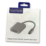 Adaptador De Usb-c Para Vga - Usb - Conversor Type C Usb 3.1