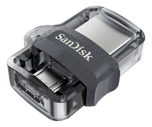 Pendrive Sandisk Ultra Dual M3.0 16gb 3.0 Negro Y Transparente