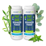 Desodorante Para Pies  Rocket Pure Natural Foot Powder Contr