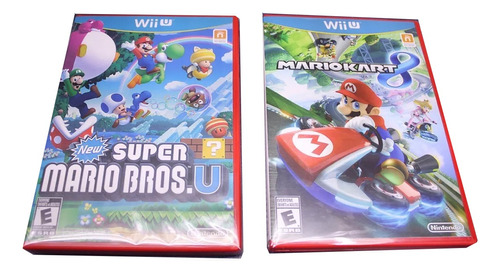 2 Cajas Custom Mario U + Mario Kart 8 (juegos No Incluidos)