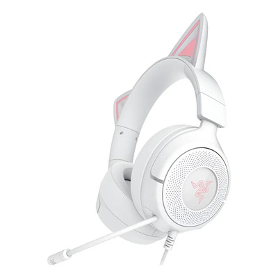 Auriculares Gaming Razer Kraken Kitty V3 X - Sonido 7.1 Blanco Mercurio | Meses sin interés