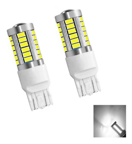 Par Lâmpada T20 33 Leds 2 Polos 7443 Pingao Super Branco