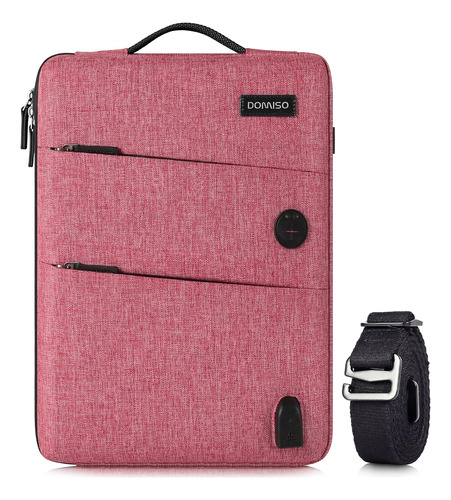 Funda Para Notebook Domiso Waterproof , 15'' - 15.6'' , Rosa