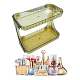 Organizador Maquiagem Ou Produto Skincare Acrílico Mr14 Cor Dourado-escuro