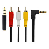 Cable De Audio Y Video Para Videocamara 3,5mm - 1,5 Metros