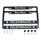 Porta Placas Volkswagen Reflejante Auto Camioneta Vw Kit  