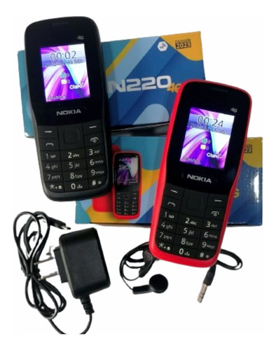 Celular Nokia 220 (2024) Dual Sim 4 Mb Negro O Rojo