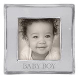 Portarretratos Mariposa Baby Boy Signature 4x4, Plata