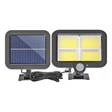 Lámpara Solar Con Sensor De Movimiento 100w - 128 Cob Led