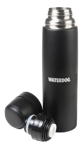 Termo Bala Acero Inoxidable Waterdog 750 Ml Full Color Negro