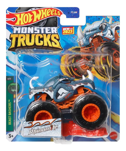 Hot Wheels Monster Truck Rinoceronte Dinamita Mattel