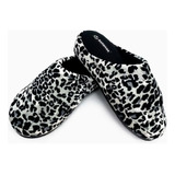 Chinela Pantufla Pantuflon Espumones Plush Animal Print