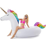 Jasonwell Flotador Inflable Gigante De Unicornio Para