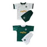 2 Dois Kit Conjunto Infantil Palmeiras 2023 Promoção