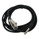 Cable Para Micrófono 3 Mt Xlr Hembra Plug 6,3 