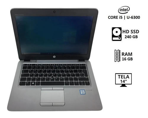 Notebook Hp Elitebook 840 G3 Corei5 U6300 Ssd 256gb 16gb Ram