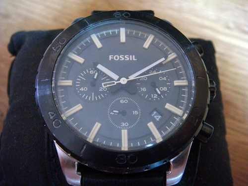 Reloj Fossil Chrono Jr-1394 Tamaño Grande Acero Inoxidable.