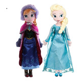 2pcs Frozen Elsa Anna Peluche Muñeca Niños Cumpleaño Regalo