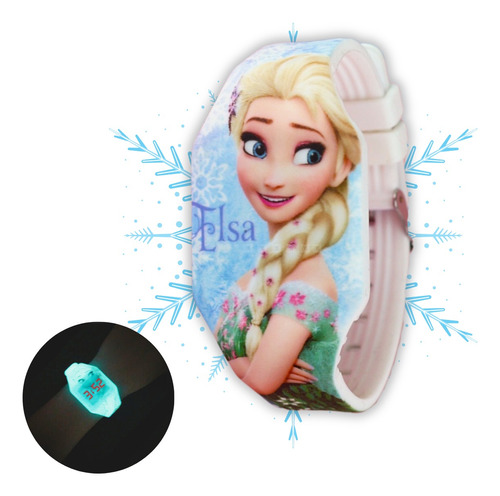 Relógio Led Infantil Frozen Princesa Disney Menina Smartband