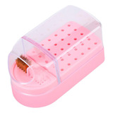 A Soporte Para Brocas De Uñas Profesional 2 En 1 Rosa