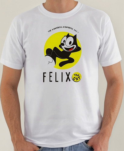 Camiseta Camisa O Gato Félix The Cat Desenho Anime