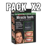 Pack X2 Blanqueador Dientes Carbon Activo Pasta Miracle