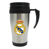 Vaso Viajero Metalico Real Madrid Mugs X