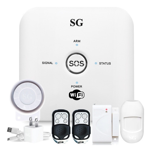 Alarma Wifi Gsm Kit Sensores Plus App Google Alexa Alerta Celular Inalambrica Seguridad Casa Vecinal Sistemas