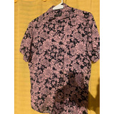 Camisa Hawaiana Floreada Manga Corta No Zara No Hym No Rusty